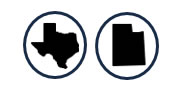 Texas and Utah icons