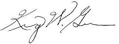 Signature: King W. Gee