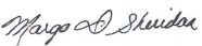 Signature: Margo D. Sheridan