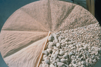 Figure A3.F1. Photo. PCA aggregates. This photo shows aggregates aligned in a circles from large to small.