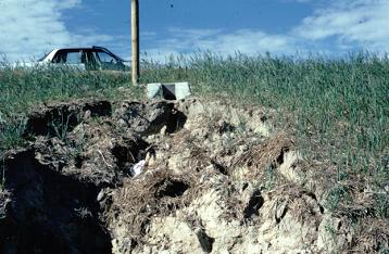 Excessive Erosion at the Outlet Pipe as described above