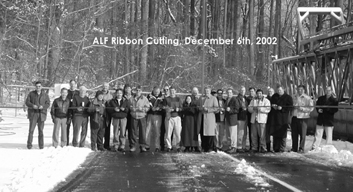 Photo of ALF Ribbon Cutting, December 6th 2002.