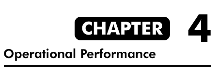 Chapter 4: Operational Performance 