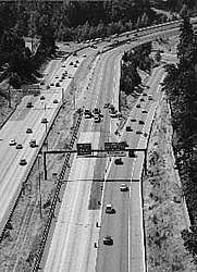 Aerial view of Interstate 405