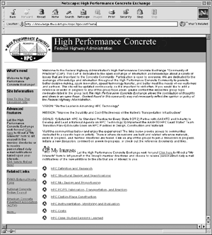 Screenshot of HPC website.