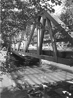 Photo of small bridge over water