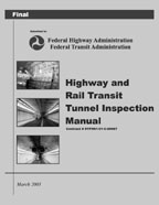 Cover of the Highway and Rail Transit Tunnel Inspection Manual