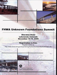 Cover of FHWA Unknown Foundations Summit