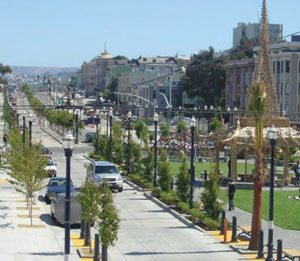 A photo of Octavia Boulevard, San Francisco, CA.