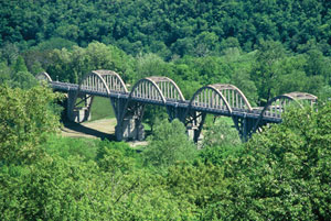 A Photo of Cotter Bridge, AR.