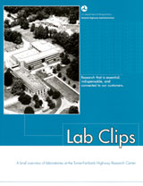 Figure 8. Photo. Cover of FHWA's Lab Clips publication