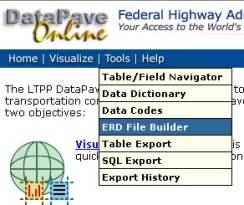 Screen capture of the ERD File Builder