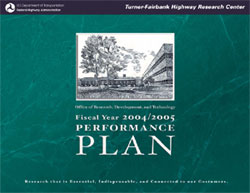 Fiscal Year 2004/2005 Performance Plan cover