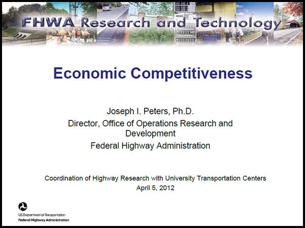 Economic Competitiveness Economic Competitiveness