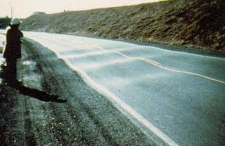Pavement damage due to frost heave