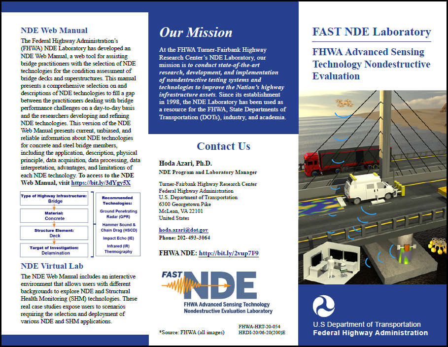 FAST NDE Laboratory: FHWA Advanced Sensing Technology Nondestructive Evaluation