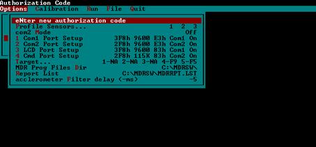 Figure 15. Screen shot. ICC system parameters screen. This figure shows a screen capture of the systems parameter screen in the ICC software.