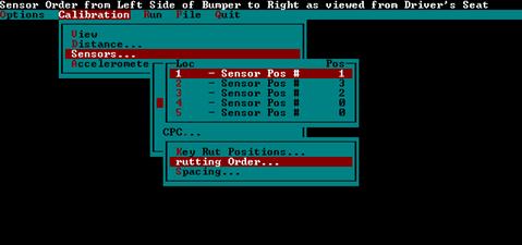 Figure 21. Screen shot. Rutting order screen. This figure shows a screen capture of the rutting order screen in the ICC software.