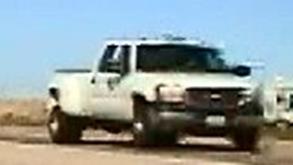 Figure 2. Photo. Similar Class 5 vehicle. This photo illustrates another pick-up truck with four tires (duals) on its rear axle. It has the same number of axles and similar axle spacing as the Class 3 vehicle illustrated in figure 2.