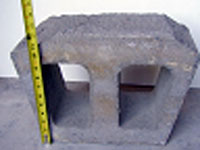 Figure 60. Photo. Second sample of hollow unit.