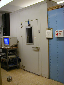 Figure 70. Photo. Walk-in freezer used in the study.