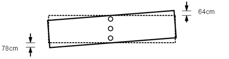 Illustration. Plan view of superstructure rotation of Chada bridge. Click here for more information.