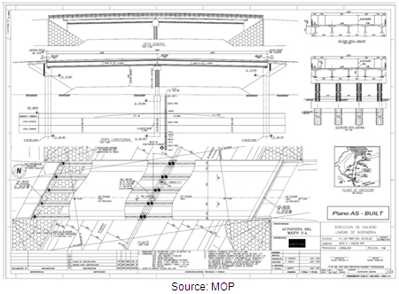Illustration. As-built bridge plan for site 7. Click here for more information.