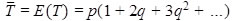 Figure 31. Equation. Return Period for Loads Due to Natural Phenomena. T bar equals E open parenthesis T close parenthesis equals p open parenthesis 1 plus 2 times q plus 3 times q squared plus ellipsis close parenthesis.