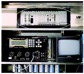 Figure 2-51. Video image processor installed in a roadside cabinet. Photograph of video image processor as if installed on a shelf in a roadside cabinet.