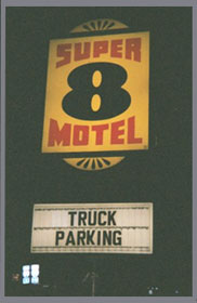 Figure 2. Truck parking signage at a motel. Photo of a "truck parking" sign at a motel