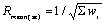 Figure 13: Equation. [Name of equation.] R sub mean times SE equals 1 divided by the square root of the summation of W sub I