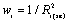 Figure 9: Equation. [Name of equation.] W sub I equals the reciprocal of R sub I times SE squared
