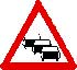 Red Icon indicates hazzard for moving cars
