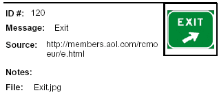 Icon Message: Exit