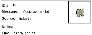 Icon Message: Music genre - latin
