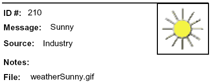Message: Sunny icon