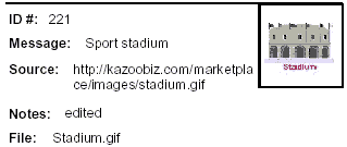 Icon message: Sport stadium