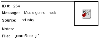 Icon Message: rock