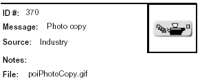 Icon Message: Photo Copy (clip art of paper and zerox machine)
