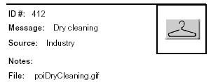 Icon Message: Dry cleaning