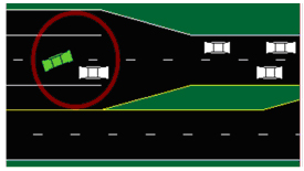 Figure 9. Illustration. Lane-change conflict. Click here for more information.