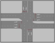 Figure 14. Illustration. Typical intersection layout. Click here for more information.