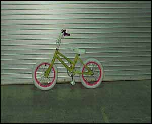 Photo. Child's bicycle. Click here for more detail.