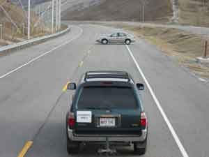 Photo. Crossing front vehicle. Click here for more detail.