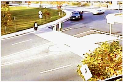 Figure 10. Two vehicles that stopped for the pedestians. Click here for more details.
