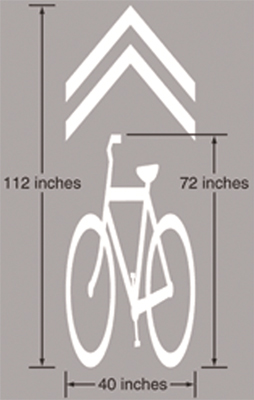 Figure 6. Illustration. Generic version of a sharrow. Click here for more information.