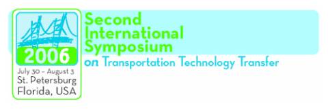 2006 July 30-August 3 St. Petersburg, Florida, USA. Second International Symposium on Transportation Technology Transfer logo