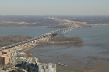 Photo of the Woodrow Wilson Bridge, the first EEI spanning three states. (Virginia Department of Transportation photo)