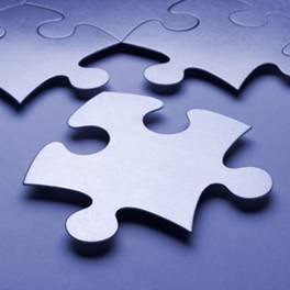 Puzzle piece representing how many agencies contribute to the whole.