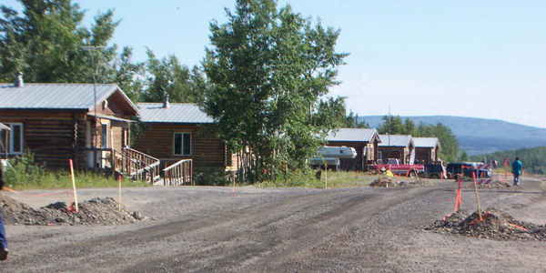 Image of road construction in Minto